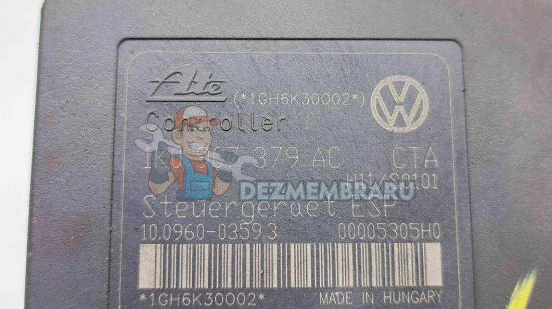 Pompa ABS Volkswagen Eos (1F7, 1F8) [Fabr 2006-2015] 1K0614517AF 1K0907379AC 2.0 FSI BWA 147KW 200CP
