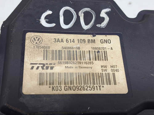 Pompa ABS Volkswagen Passat B7 (362) Variant [Fabr 2010-2014] 3AA614109BM 2.0 TDI CFFB