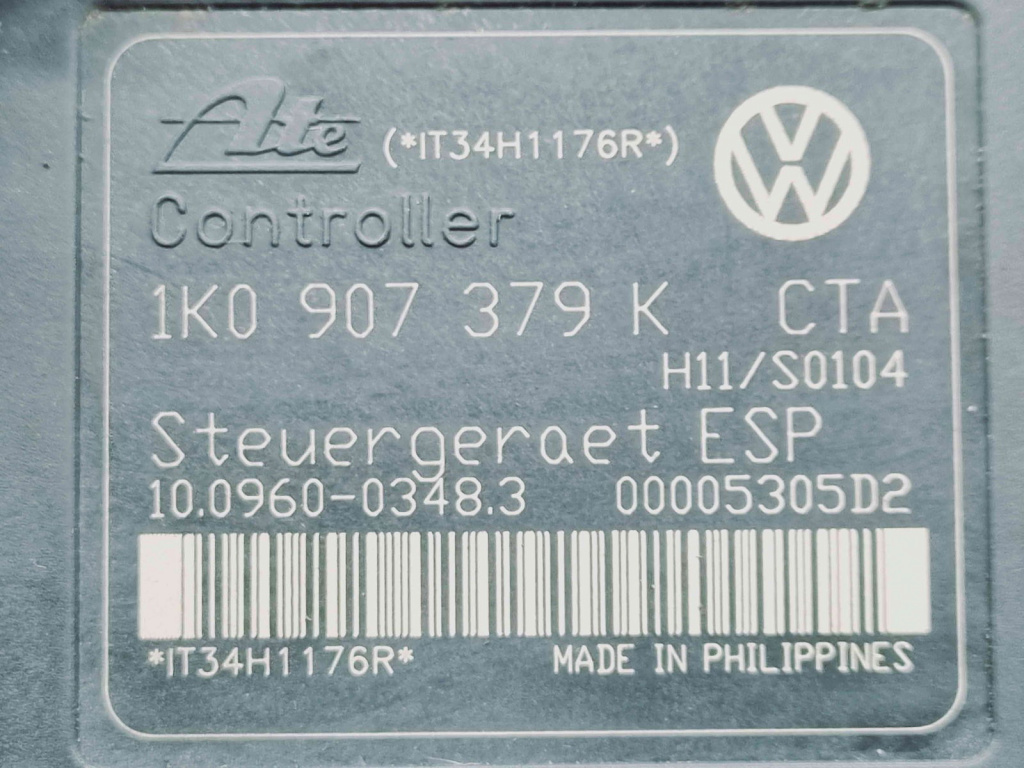Pompa ABS Volkswagen Touran (1T1, 1T2) [Fabr 2003-2010] 1K0614517H 1K0907379K 1.9 TDI BKC 77KW / 105CP 1.9 TDI BKC 77KW / 105CP