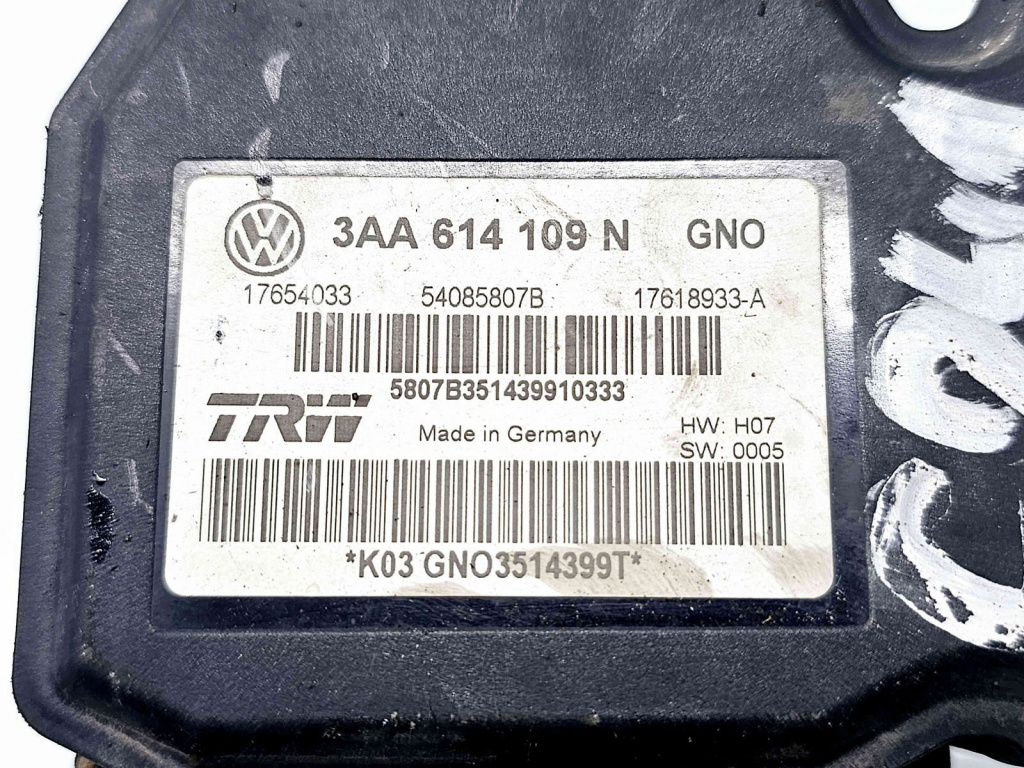 Pompa ABS Volkswagen Volkswagen Passat B7 (362) [Fabr 2010-2014] 3AA614109N 2.0 TDI CFFB 103KW / 140CP