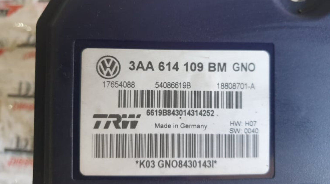 Pompa ABS VW Passat B7 2.0 TDI 140 cai motor CFFB cod piesa : 3AA614109BM