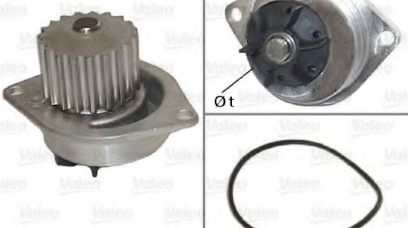 Pompa apa CITROEN C4 Cupe (LA) (2004 - 2011) VALEO 506595 piesa NOUA