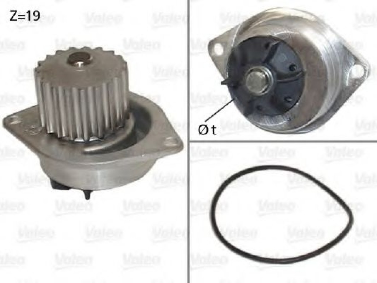 Pompa apa CITROEN XSARA (N1) (1997 - 2005) VALEO 506595 piesa NOUA