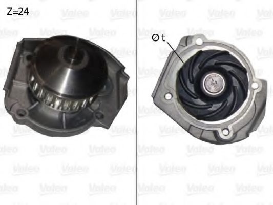 Pompa apa FIAT DOBLO Microbus (223, 119) (2001 - 2016) VALEO 506640 piesa NOUA