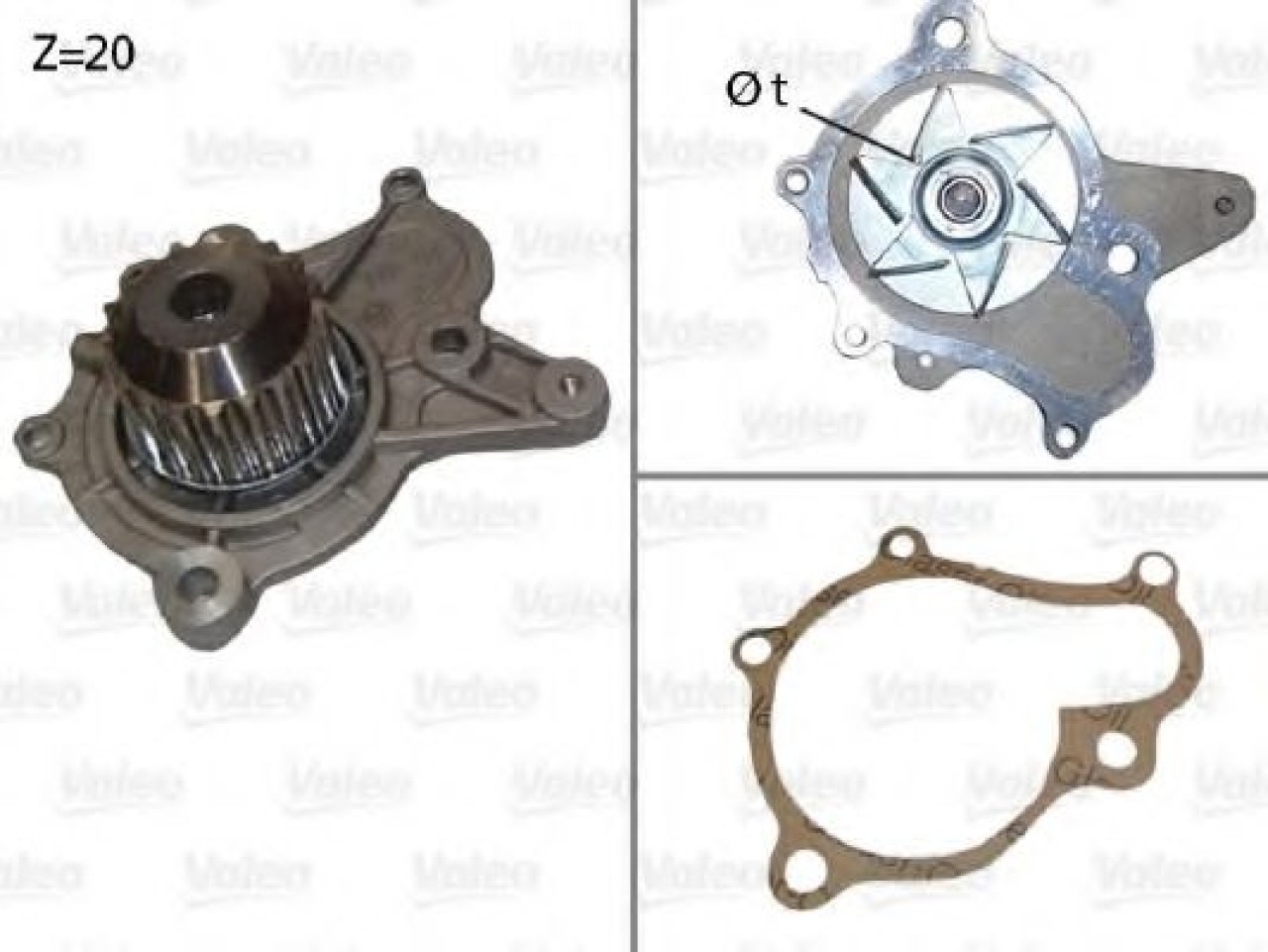 Pompa apa KIA CEED Hatchback (ED) (2006 - 2012) VALEO 506922 piesa NOUA