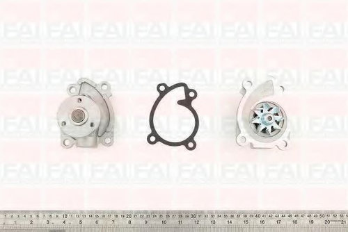 Pompa apa NISSAN QASHQAI / QASHQAI +2 (J10, JJ10) (2007 - 2013) FAI AutoParts WP6476 piesa NOUA