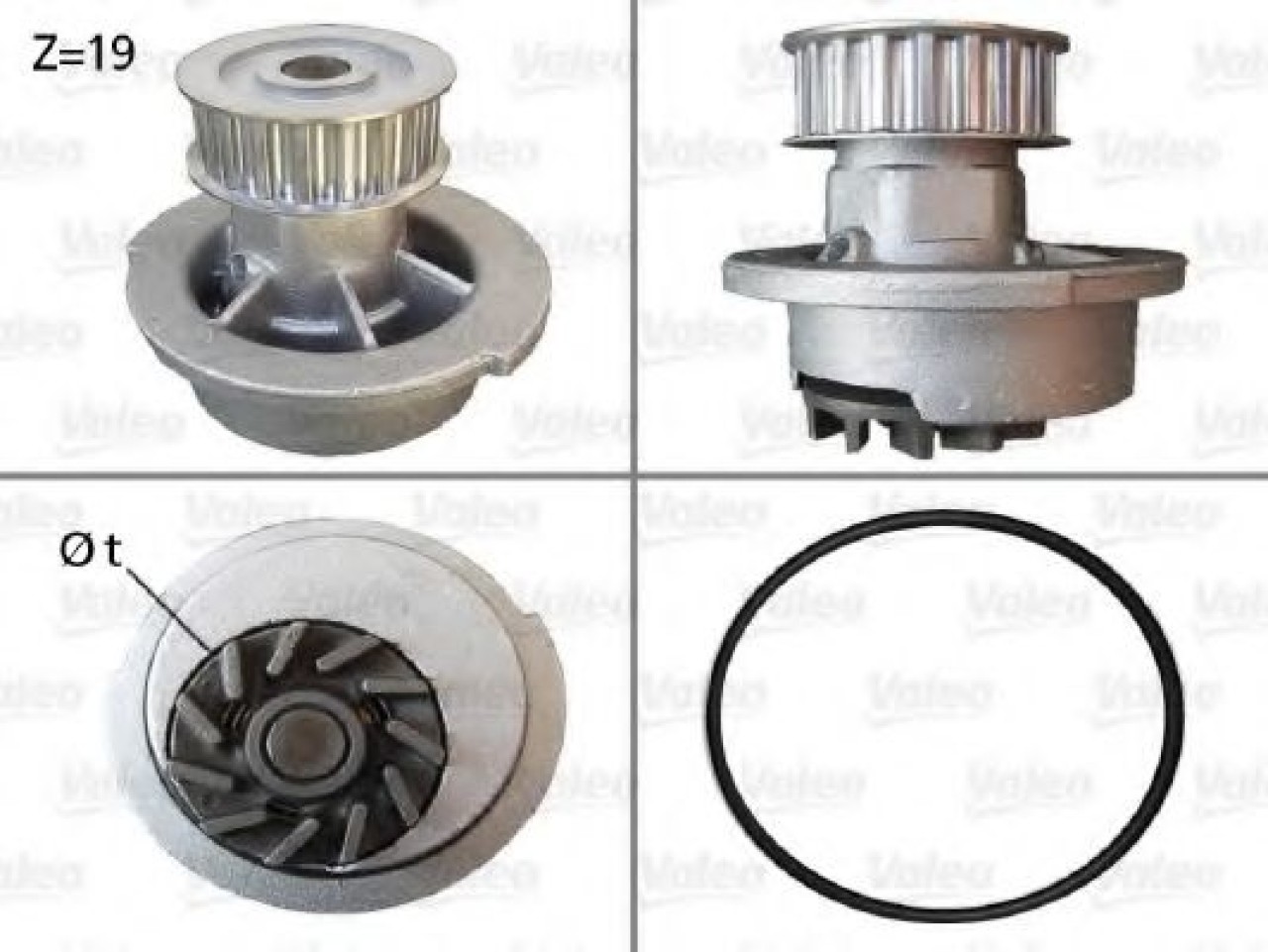 Pompa apa OPEL ASTRA F Combi (51, 52) (1991 - 1998) VALEO 506007 piesa NOUA