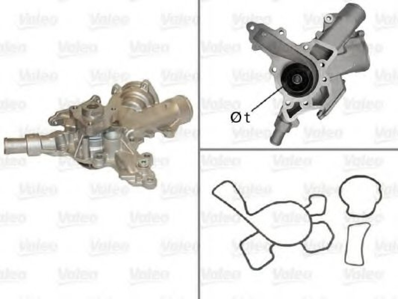 Pompa apa OPEL CORSA B (73, 78, 79) (1993 - 2002) VALEO 506601 piesa NOUA
