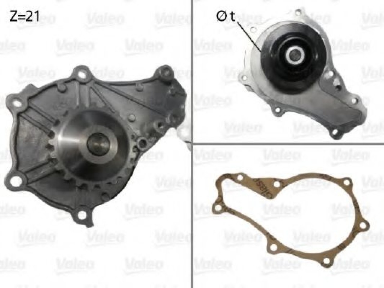Pompa apa PEUGEOT 107 (2005 - 2016) VALEO 506714 piesa NOUA