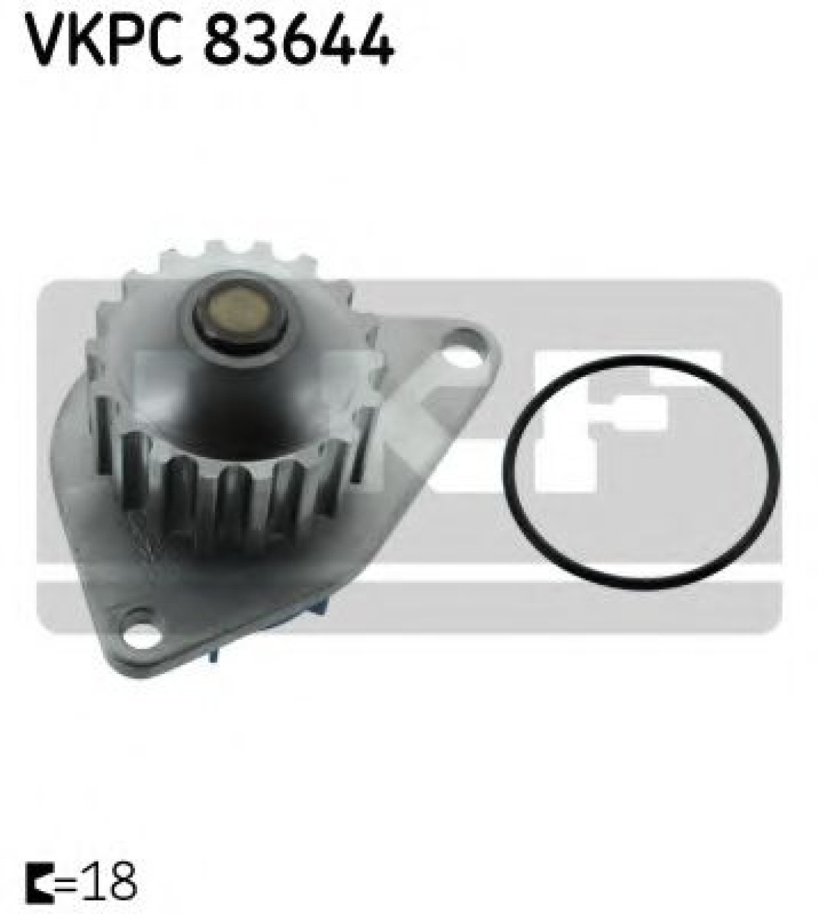 Pompa apa PEUGEOT 206 Hatchback (2A/C) (1998 - 2016) SKF VKPC 83644 piesa NOUA