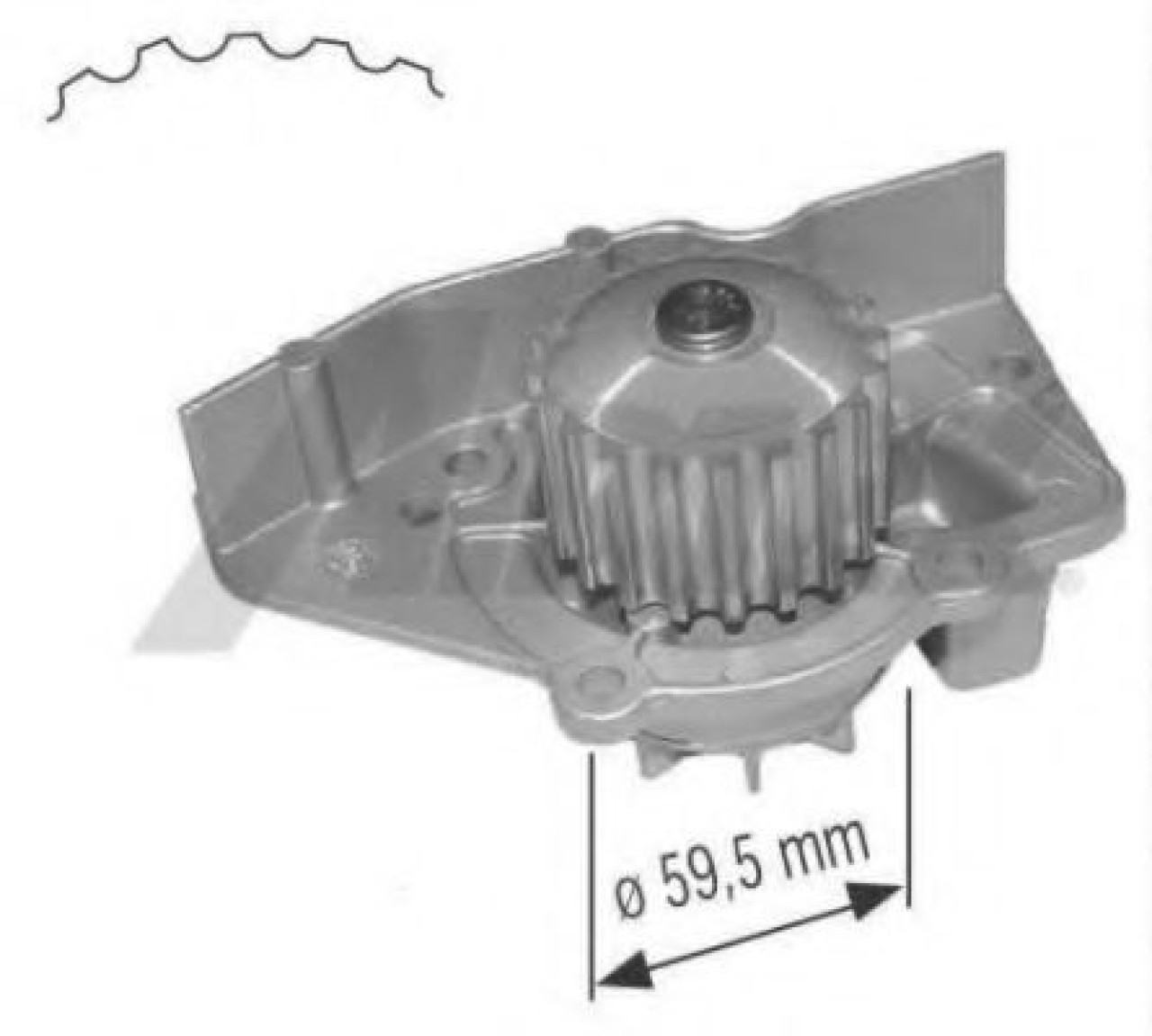 Pompa apa PEUGEOT 306 (7B, N3, N5) (1993 - 2003) AIRTEX 1359 piesa NOUA