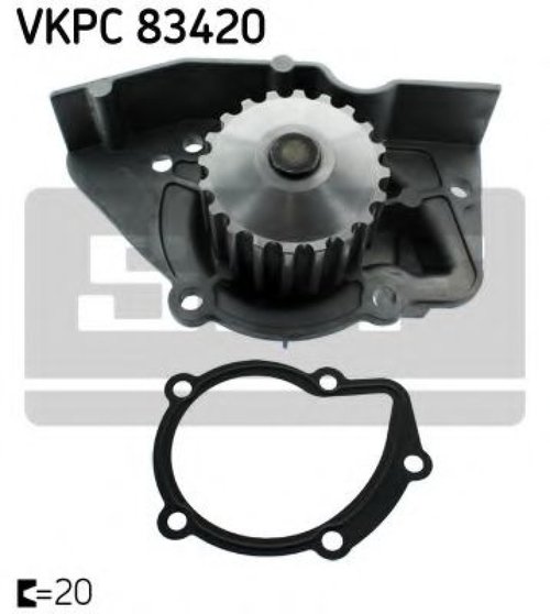 Pompa apa PEUGEOT 306 Hatchback (7A, 7C, N3, N5) (1993 - 2003) SKF VKPC 83420 piesa NOUA