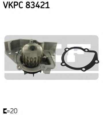 Pompa apa PEUGEOT 306 Hatchback (7A, 7C, N3, N5) (1993 - 2003) SKF VKPC 83421 piesa NOUA