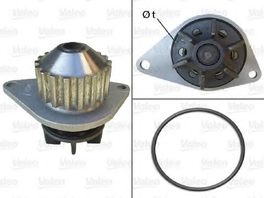 Pompa apa PEUGEOT PARTNER caroserie (5) (1996 - 2012) VALEO 506704 piesa NOUA