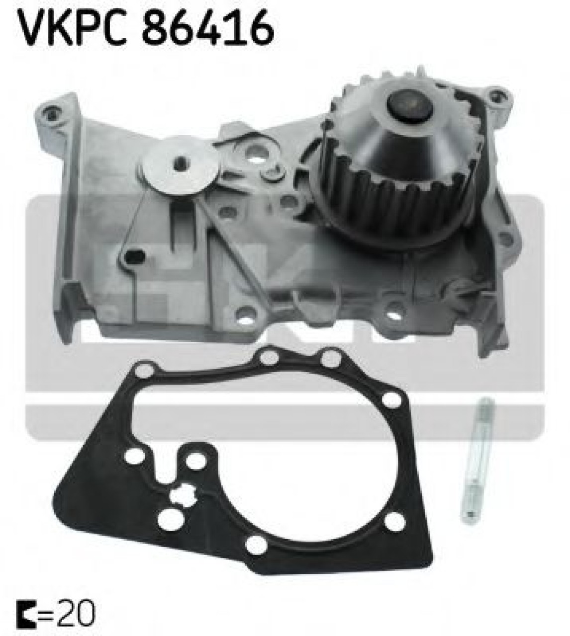 Pompa apa RENAULT GRAND SCENIC III (JZ0/1) (2009 - 2016) SKF VKPC 86416 piesa NOUA