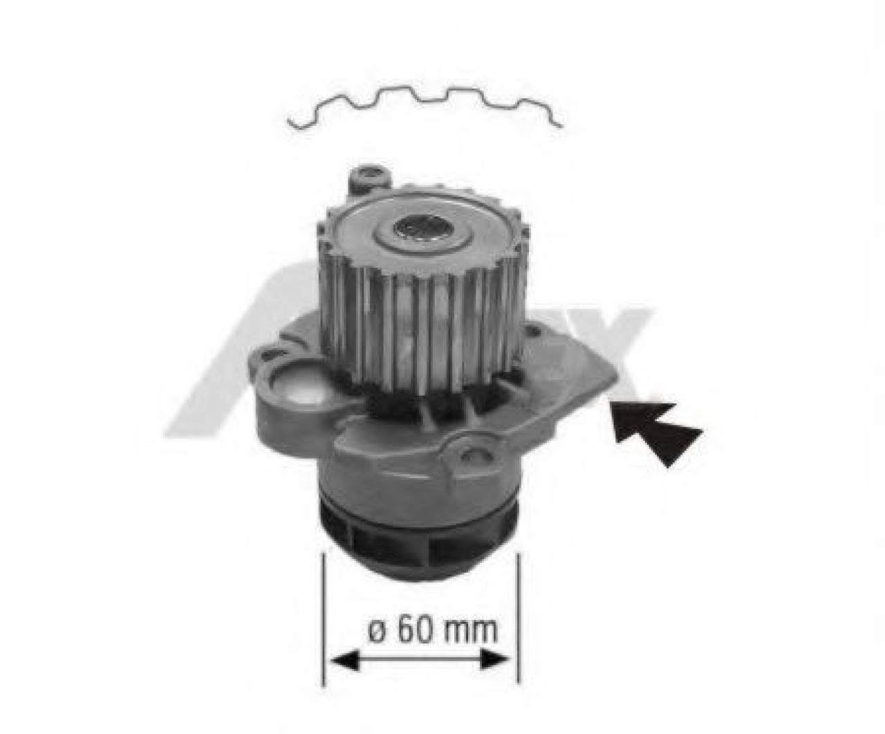 Pompa apa SEAT IBIZA IV (6L1) (2002 - 2009) AIRTEX 1671 piesa NOUA