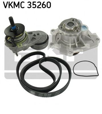 Pompa apa + Set curea transmisie cu caneluri FIAT CROMA (194) (2005 - 2016) SKF VKMC 35260 piesa NOU...