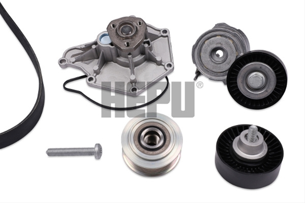 Pompa Apa + Set Curea Transmisie Cu Caneluri Hepu Audi PK05820