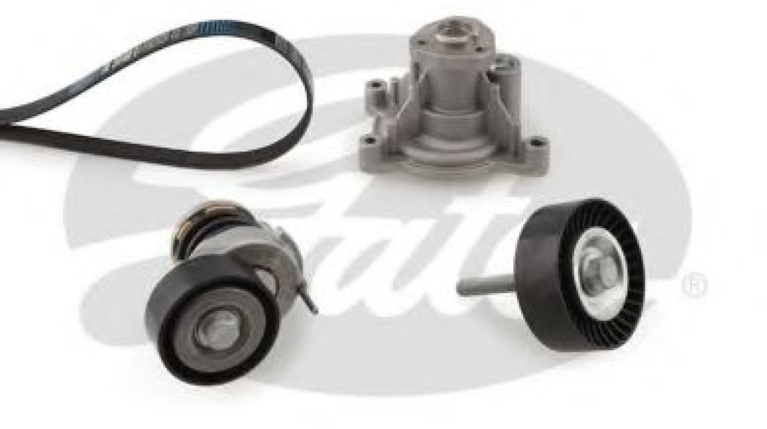 Pompa apa + Set curea transmisie cu caneluri SKODA OCTAVIA II Combi (1Z5) (2004 - 2013) GATES KP76PK1735 piesa NOUA