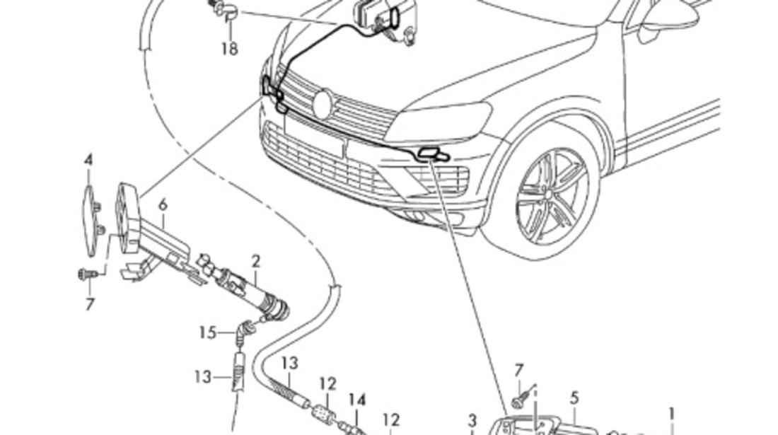 Pompa apa spalator faruri ​​Audi A3 (8P1) Coupe 2003 2.0 FSI OEM 3B7955681