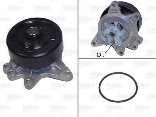 Pompa apa TOYOTA COROLLA (CDE12, ZZE12, NDE12, ZDE12) (2001 - 2007) VALEO 506844 piesa NOUA