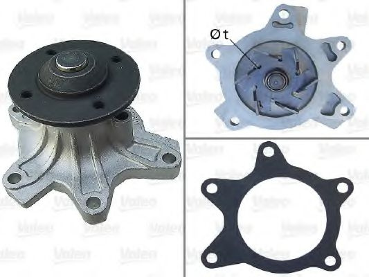 Pompa apa TOYOTA COROLLA (CDE12, ZZE12, NDE12, ZDE12) (2001 - 2007) VALEO 506907 piesa NOUA