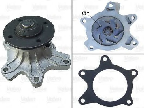 Pompa apa TOYOTA COROLLA (CDE12, ZZE12, NDE12, ZDE12) (2001 - 2007) VALEO 506907 piesa NOUA