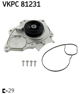Pompa apa (VKPC81231 SKF) AUDI,CUPRA,SEAT,SKODA,VW