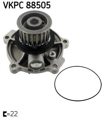 Pompa apa (VKPC88505 SKF) CHRYSLER,LTI