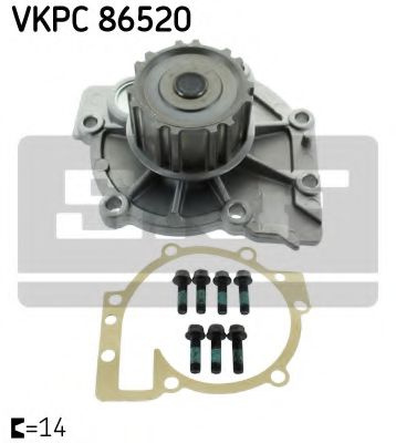 Pompa apa VOLVO S80 I (TS, XY) (1998 - 2006) SKF VKPC 86520 piesa NOUA