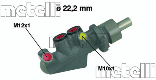 Pompa centrala, frana (050478 MET) NISSAN,RENAULT