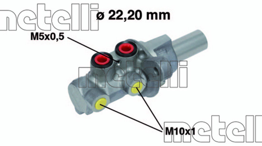 Pompa centrala, frana (050684 MET) FIAT,SUZUKI