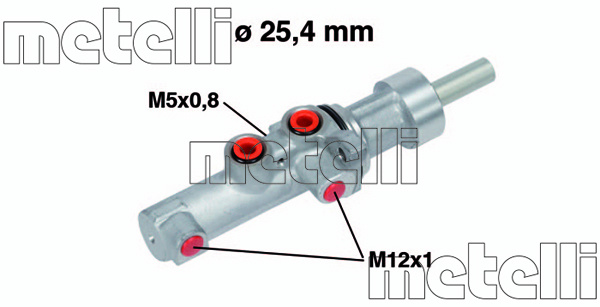 Pompa centrala, frana (050752 MET) MERCEDES-BENZ,VW