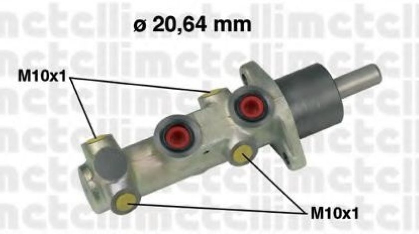 Pompa centrala, frana FIAT PANDA (169) (2003 - 2016) METELLI 05-0525 piesa NOUA