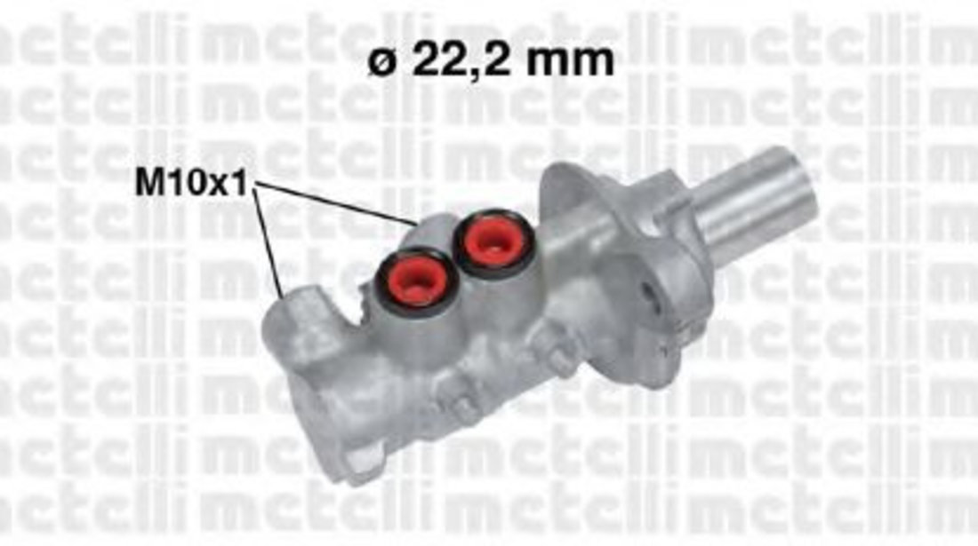 Pompa centrala, frana SUZUKI SPLASH (2008 - 2016) METELLI 05-0740 piesa NOUA