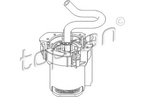 Pompa combustibil OPEL VECTRA C (2002 - 2016) TOPRAN 207 406 piesa NOUA