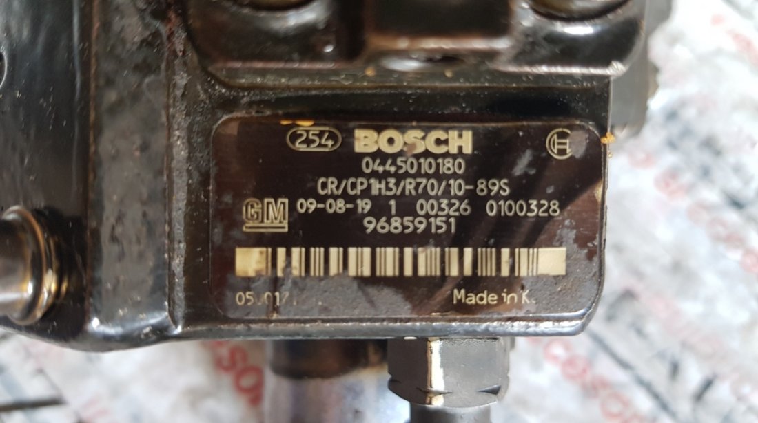 Pompa de inalta presiune originala Bosch Chevrolet Captiva 2.0D 126 / 150cp 96859151