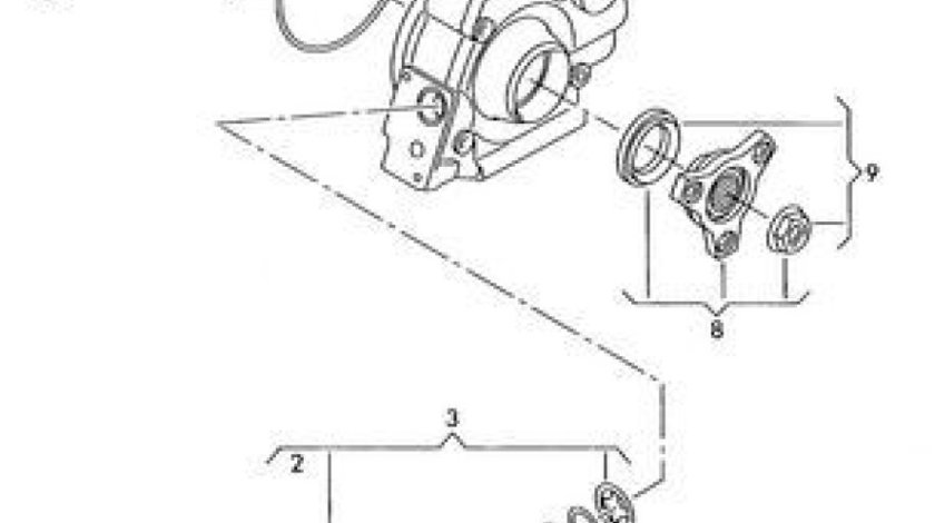 Pompa diferential Haldex punte spate Vw Tiguan 4x4 (poz.5) VW OE 0AY598549A