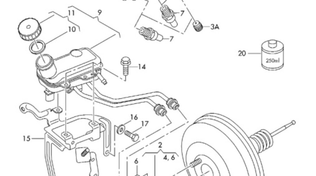 Pompa frana OEM 8Z1611301B