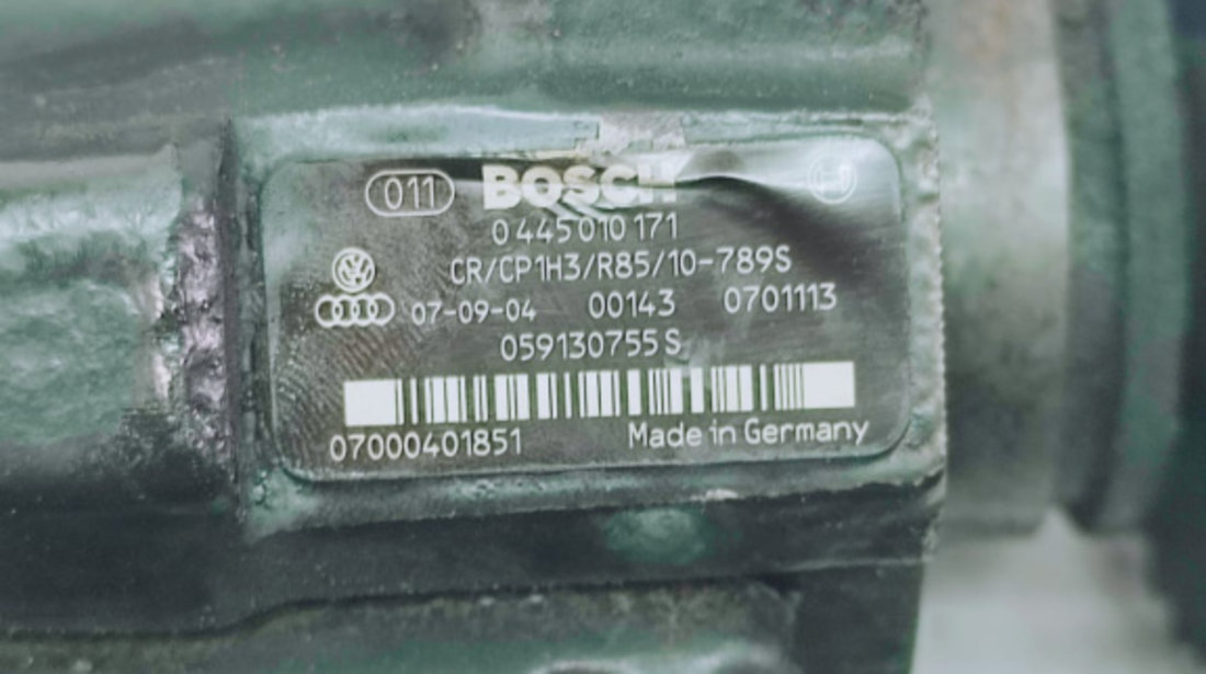 Pompa inalta presiune 3.0 tdi ASB BMK BKS BUG 0445010171 059130755S Audi A6 4F/C6 [2004 - 2008]