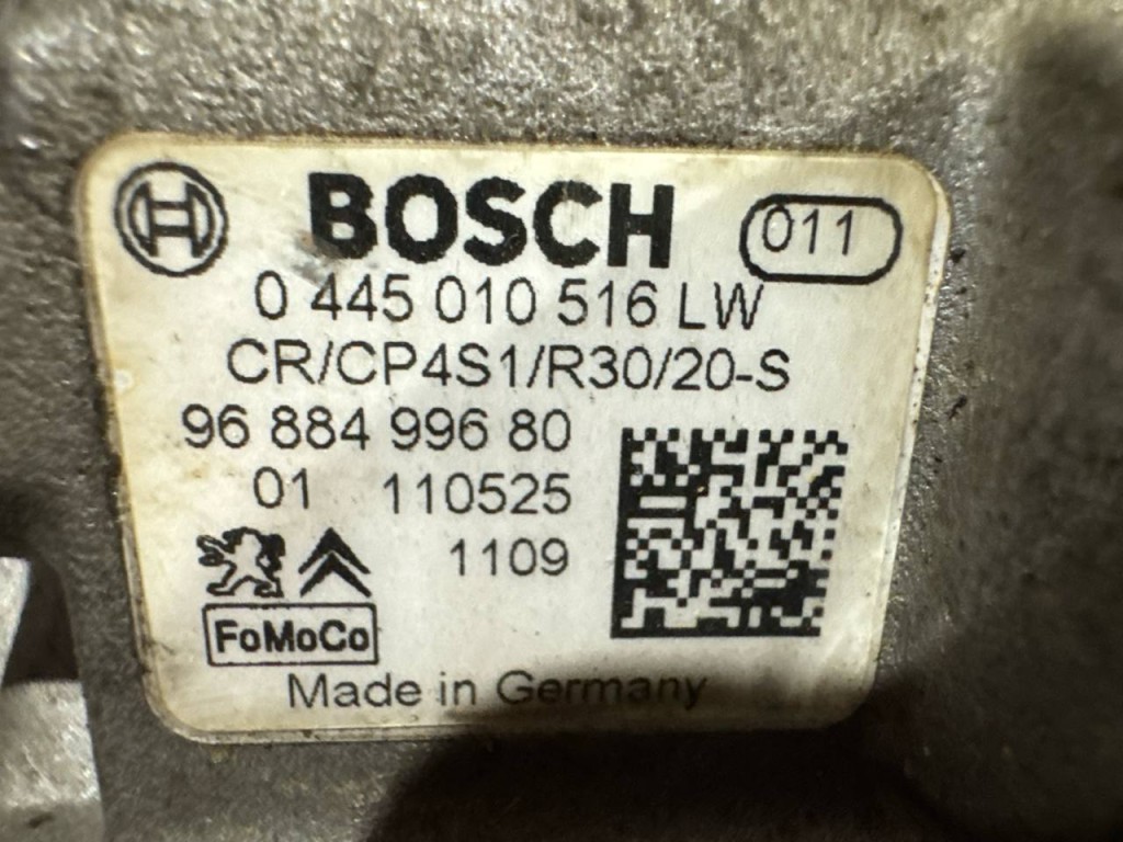 Pompa inalta presiune 9688499680 Citroen Berlingo II (B9) 1.6 HDi 92 cai 9HP (DV6DTED)