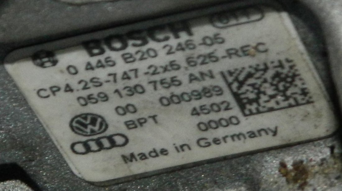 Pompa inalta presiune Audi A4 B8 8K 3.0 TDI cod: 059130755AN model 2012