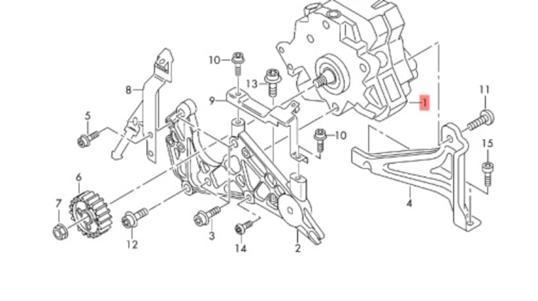 Pompa inalta presiune Audi A6 C6 (4F2) Sedan 2006 2.7 TDI OEM 059130755S