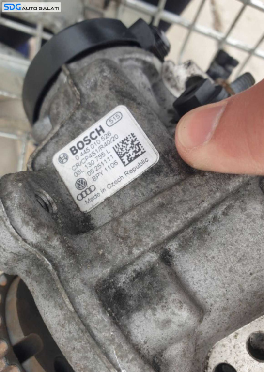 Pompa Inalta Presiune Combustibil Audi A3 8P 2.0 TDI CFFA CFFB 2008 - 2013 Cod 03L130755L 0445010526 [X3693]