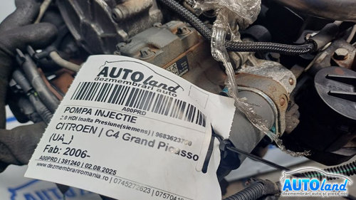 Pompa Injectie 9683623780 2.0 HDI Inalta Presiunesiemens Citroen C4 Grand Picasso UA 2006