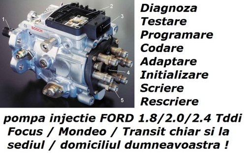 Pompa Injectie FORD Programare Codare Initializare Adaptare Imperechere