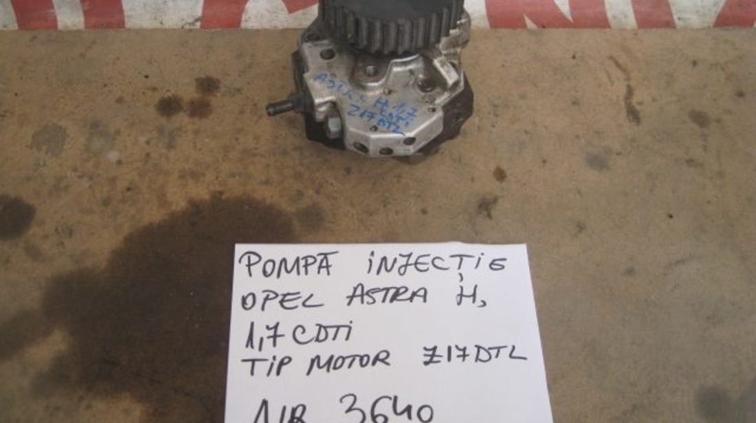 Pompa injectie opel astra h