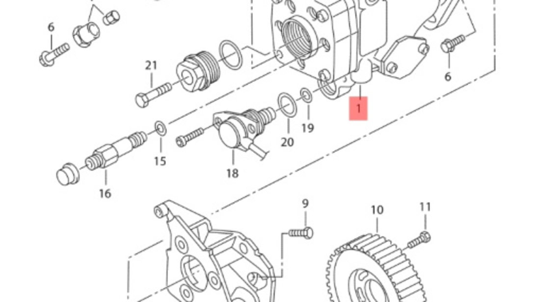 Pompa injectie Seat Cordoba (6L2) Berlina 2003 1.9 SDI OEM 038130107B