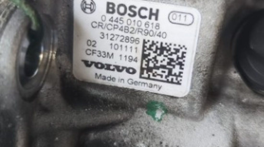 Pompa injectie Volvo S40 V40 20 D5204T5 , an de fabricatie 2011cod 31272896 / 0445010618