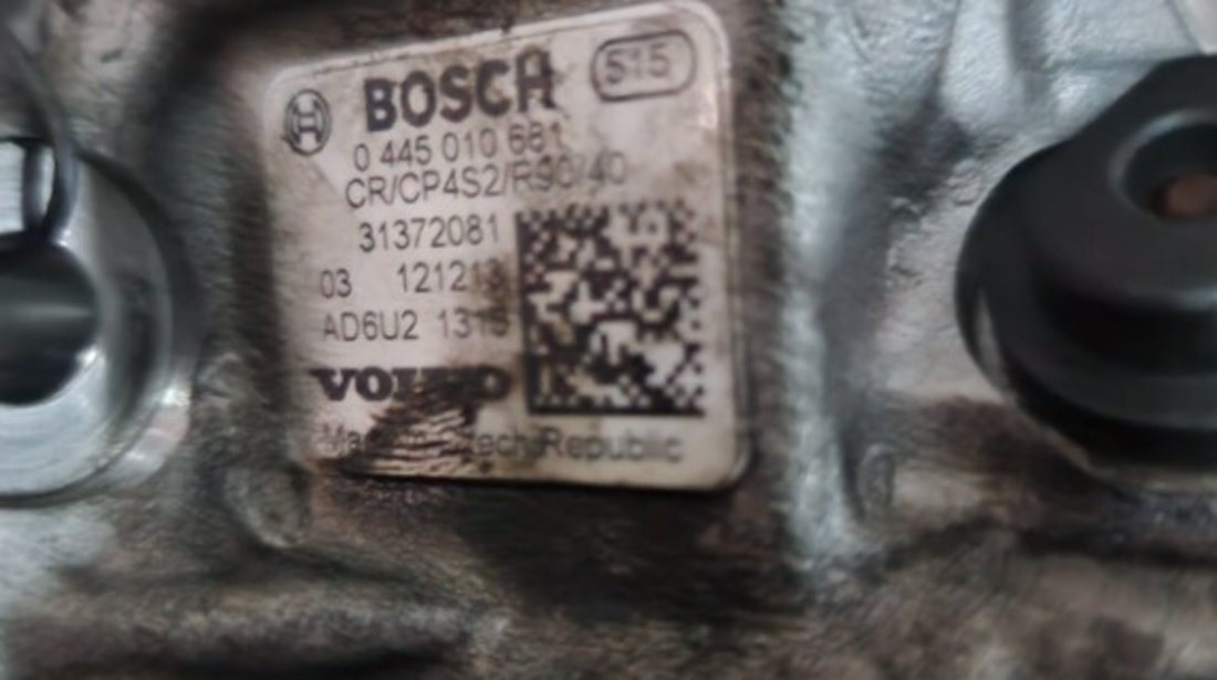 Pompa injectie Volvo V40 XC60 XC90 S40 S60 2.0 2011 D5204T6 Cod : 31372081 / 0445010681